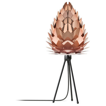 Conia 27" H Table Lamp, Black/Copper