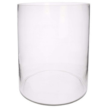 Oversize Classic Round Clear Cylinder Vase | 16" Candleholder Simple Minimalist