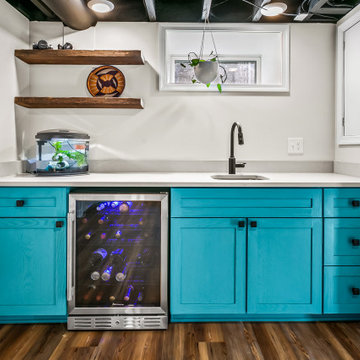 Refined Recreational Basement Remodel