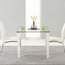 Carsen Dining Chairs, Ivory Faux Leather, Set of 2