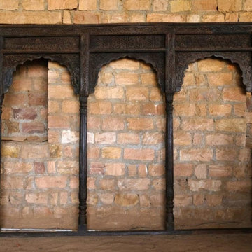 Rustic Carved Barn Doors