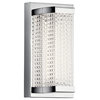 Kichler 85081 10" Tall Integrated LED Bathroom Sconce - Chrome