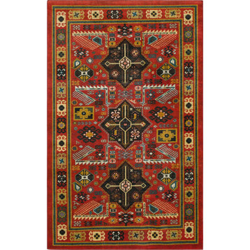 Mascow Area Rug, Red, 5' x 8'