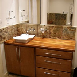 DeVos Woodworking African Mahogany Wood Tops - Vanity Tops And Side Splashes