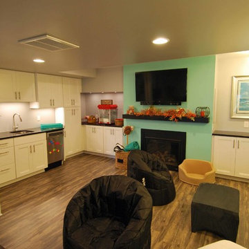 Unfinished Basement > Bright Family Fun Space