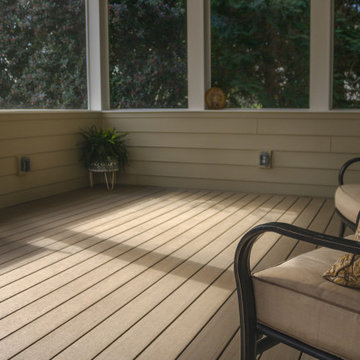 Deck Resurface and Screened-In Porch Build with Timbertech LED Lantern Post Caps