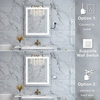 Frameless LED Lighted Bathroom Mirror With Defogger Dimmer, 20"x28"