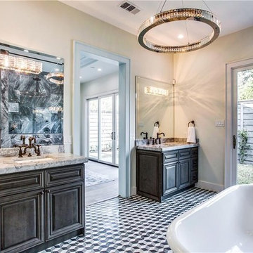 Revamped Marble-Walled Bathroom Remodel in San Jose, CA - Simply Elegant!!