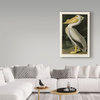 John James Audubon 'American White Pelican' Canvas Art, 47x30