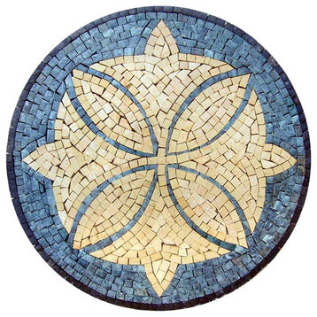 Decorative Flower Mosaic, Bouquet Royale, 12"x12"