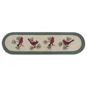 Earth Rugs OP-365 Cardinals Oval Patch Runner 13" x 48"