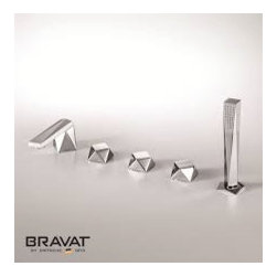 Bravat 5 hole bathtub shower faucet import from Swiss - Bathtub Faucets