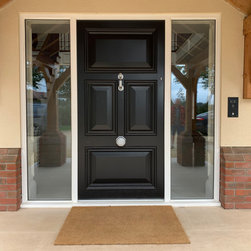 Grey timber doors - Front Doors