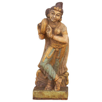 Southern Indian Stone Celestial Figure