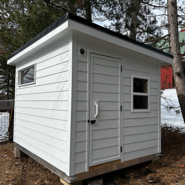 White Outdoor Sauna