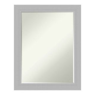 Amanti Art Brushed Sterling Silver Frame 30-in W x 30-in H Square Silver  Framed Wall Mirror in the Mirrors department at