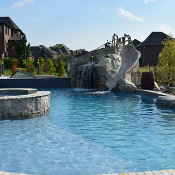 Backyard Boating Gunite Pool with ecoFinish KON