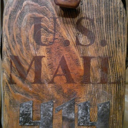 The door of the rustic mailbox - Mailboxes