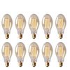 40W Edison Bulb Antique Light Bulb for Chandelier, Set of 10, Squirrel Cage Fila
