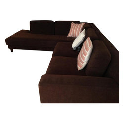Calligaris Dark Brown Sectional sofa - Sectional Sofas