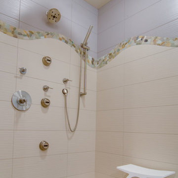 A warm inviting masterbath that is your own spa to relax in.