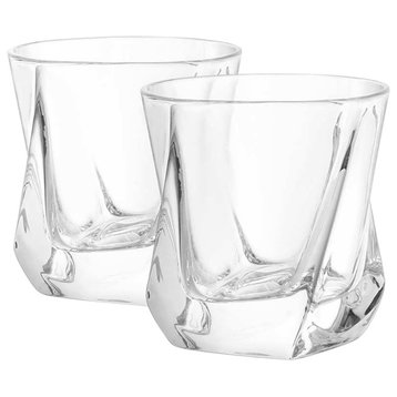 Aurora Crystal Whiskey Glasses 8.1 oz, Set of 2