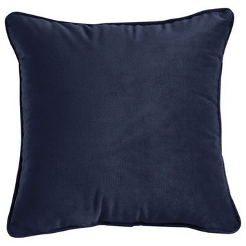 Pillow Single, Navy, 24"Hx24"