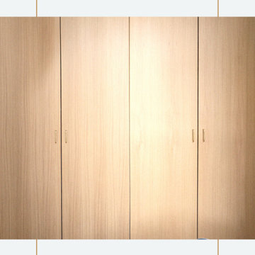 Minimal and Modern Millwork Closet