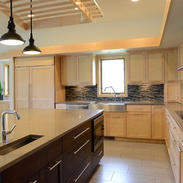 Crystal Cabinets- Contemporary Maple/Lyptus Kitchen