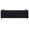 Phifina Sofa With 2 Pillows, Black Velvet