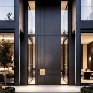 Modern Aluminum Pivot Door Project | Luxury Villa Entrance Design Case