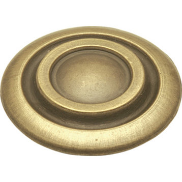 Belwith Hickory 1-3/8 In. Cavalier Antique Brass Cabinet Knob P121-AB Hardware