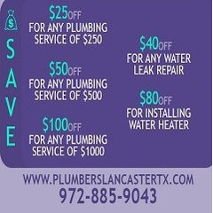 Plumbers Lancaster TX
