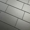 Forever 3 in x 6 in Glass Subway Tile in Matte Eternal Royal Gray