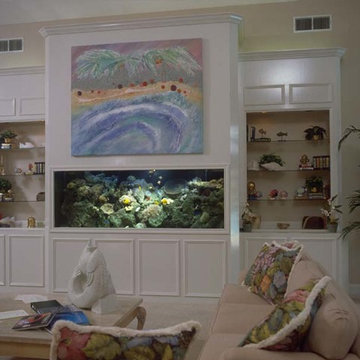 Stunning Saltwater Reef Aquarium in White