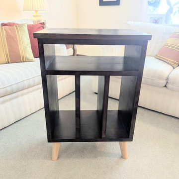 Custom Cherry Record Player Stand | Vinyl Record Storage Cabinet