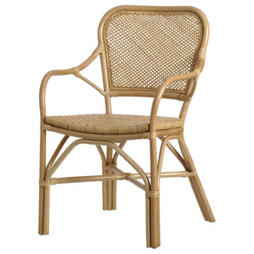 Lanai Woven Rattan Chair - Golden