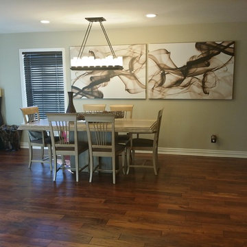LED TV, FLAT SCREEN - CEDAR WOOD FRAME WITH HIDDEN RECEIVER.