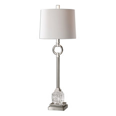 Bordolano Polished Nickel Buffet Lamp, Nickel