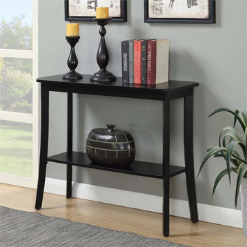 Convenience Concepts Designs2Go Baja Console Table in Black Wood Finish