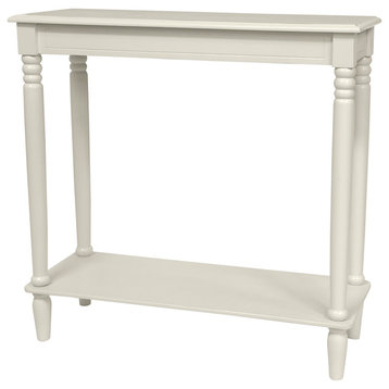 31" Classic Design Hall Table, White