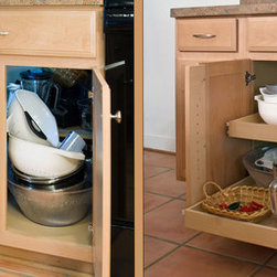 Pull Out Shelves with Stile Removal - Kitchen Drawer Organizers
