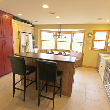 Transitional Kitchen Multicolor Cabinets ~ Wadsworth OH