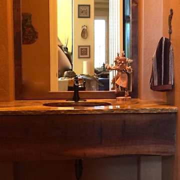 Floating Timber countertop