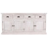Quincy 4 Dwr 4 Dr Sideboard Nordic Ivory by Kosas Home