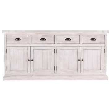 Quincy 4 Dwr 4 Dr Sideboard Nordic Ivory by Kosas Home