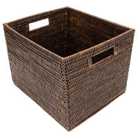 Artifacts Rattan™ Storage Box, Espresso