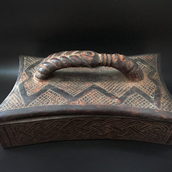 African Art - Kuba Powder Box - Products