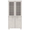 vidaXL Drawer Cabinet Entryway Display Cabinet HAMAR Solid Wood Pine White