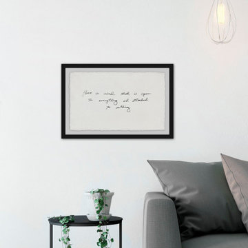 "Have a Mind That Is Open" Framed Painting Print